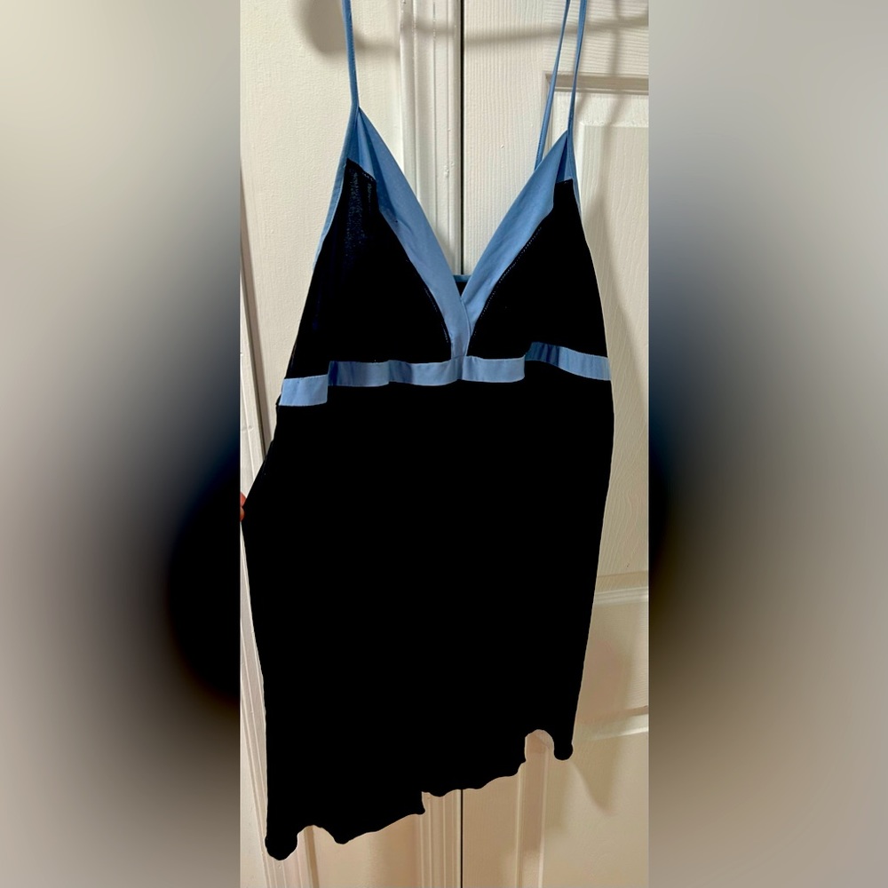 Black with blue trim XL Nightie